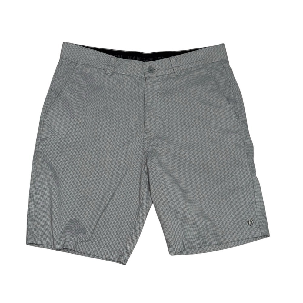 Hang Ten Shorts Mens 34 Walk Short Chino Performance Pockets‎ Casual Herringbone